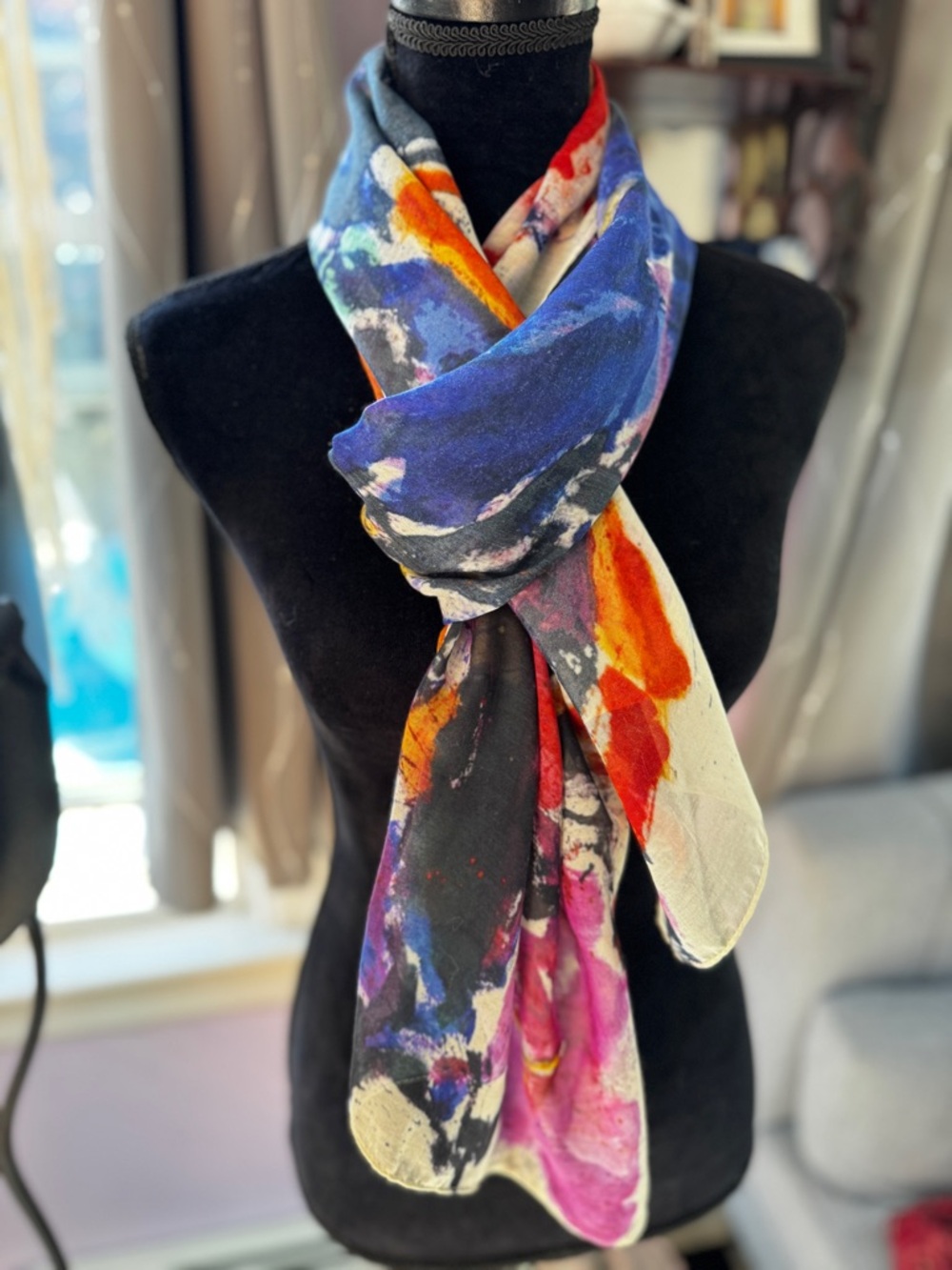 MoMA Sam Francis Toward(s) Disappearance II Museum Art Scarf